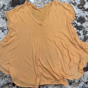 Free People Peachy V-Neck Oversized Tunic